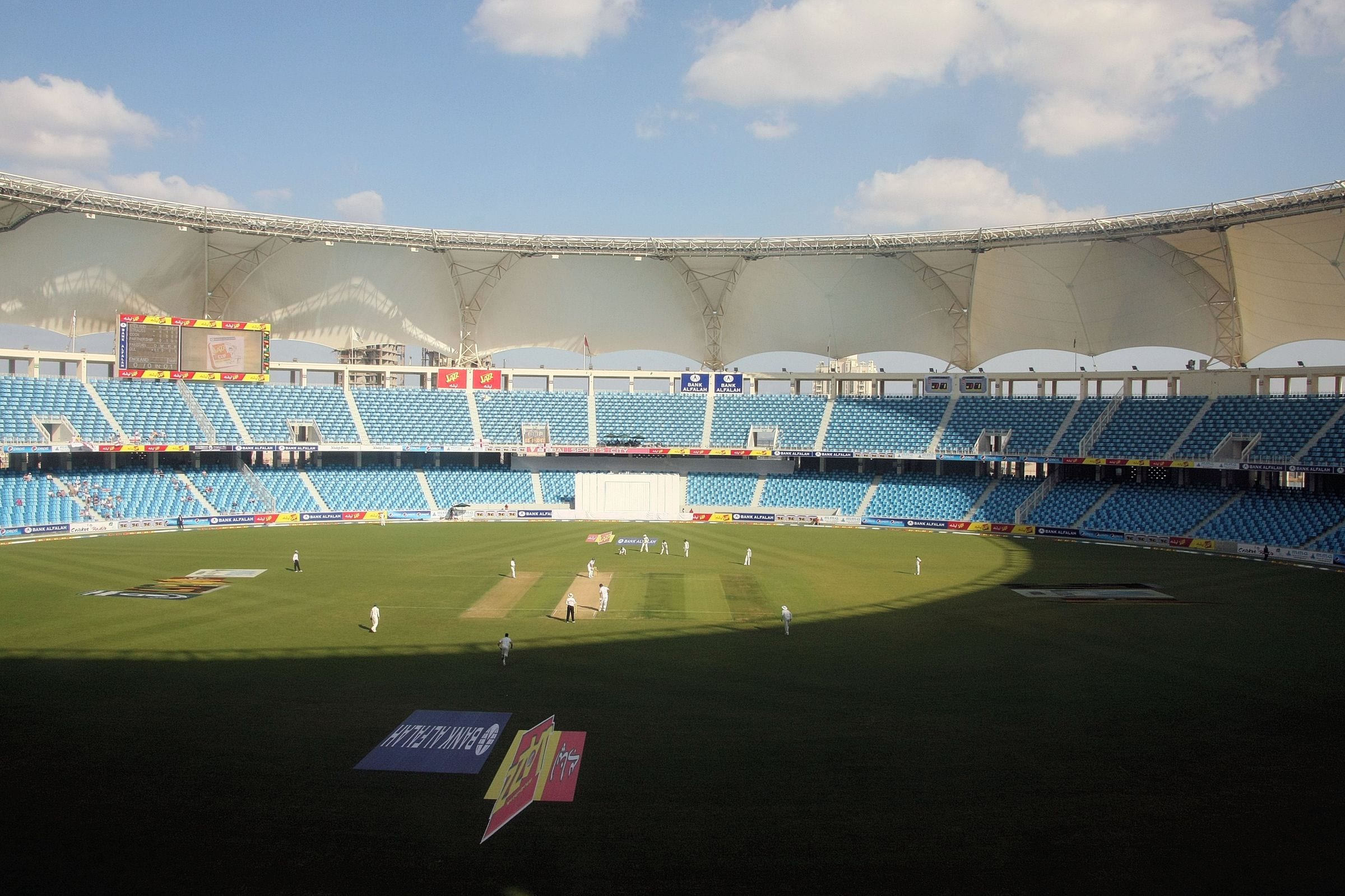 Inside the Dubai International Stadium in Dubai Sports City